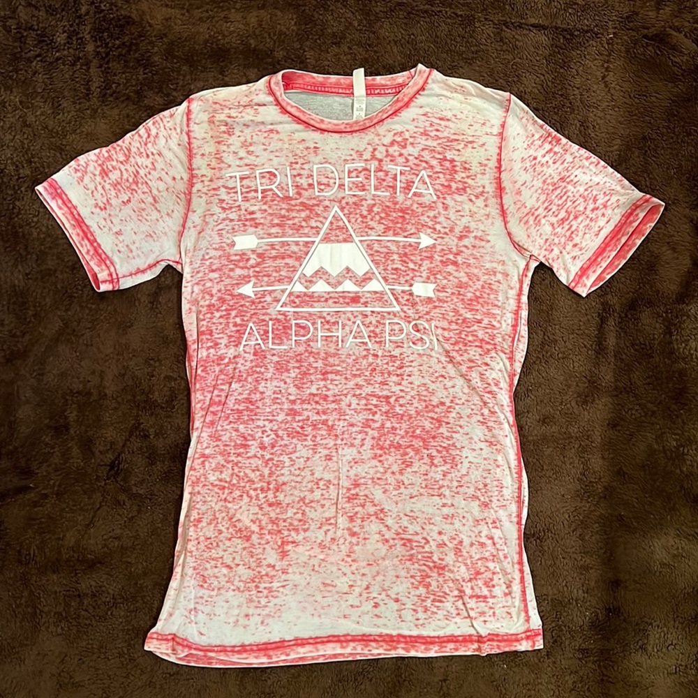 BELLA + CANVAS Tri Delta T-Shirt - Heather Red/Pink